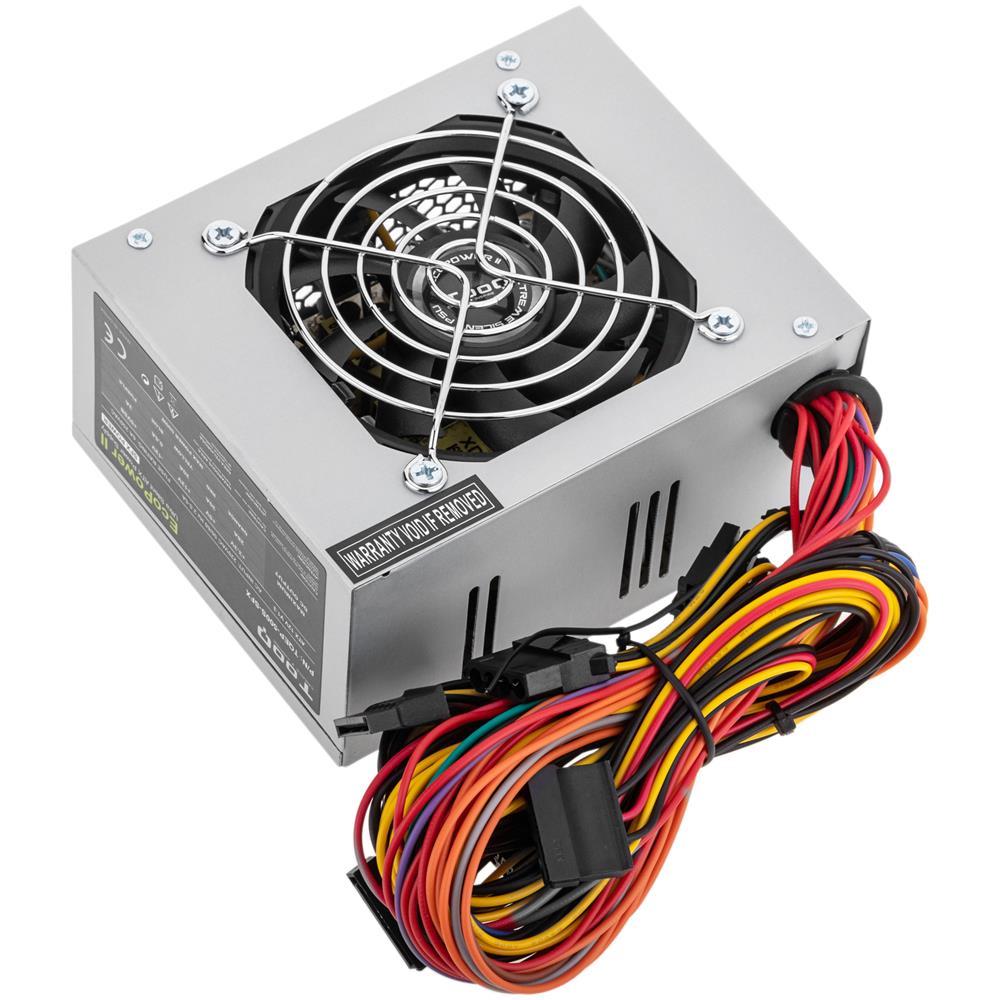 tqep - Alimentatore di rete Eco Power (500 W, ATX 12 V v1.3) colore: argento - Foto 2