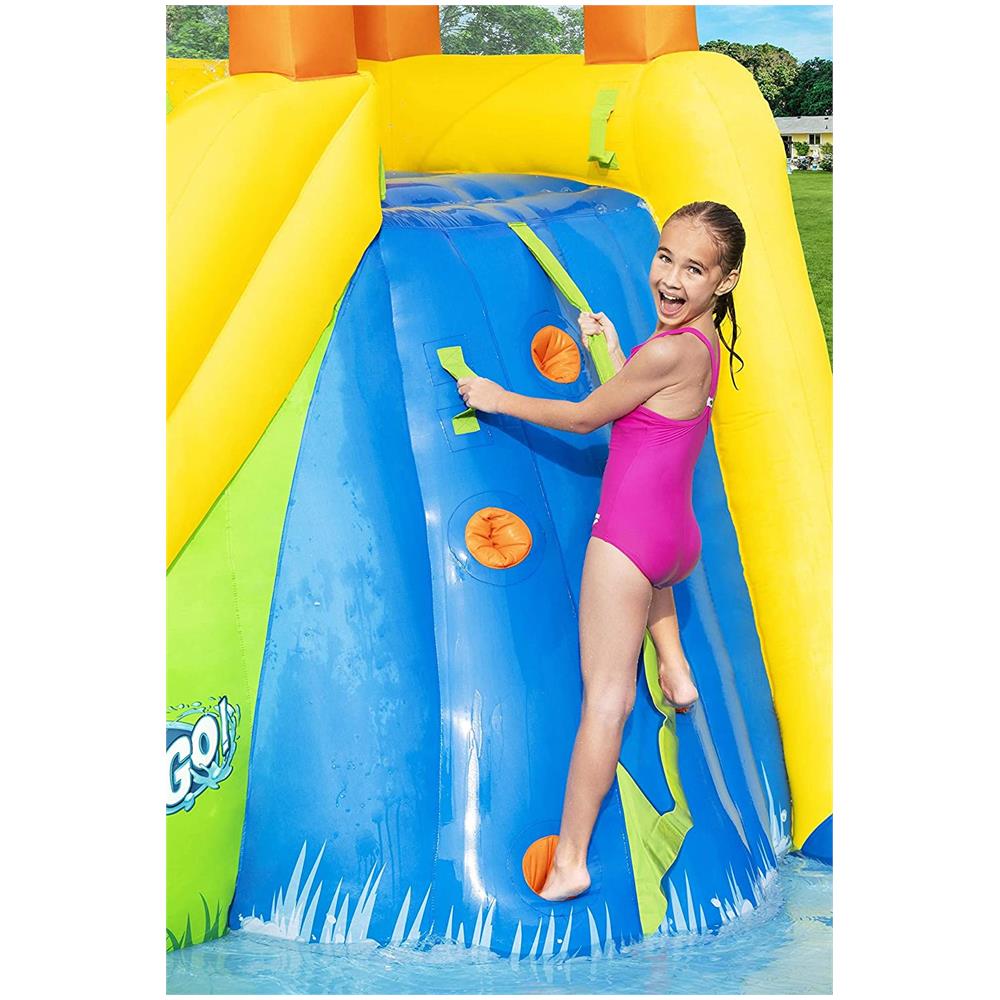 53345 - Parco Acquatico Gonfiabile con Scivoli e Piscina - H20GO! 435x286x267 cm - Foto 2