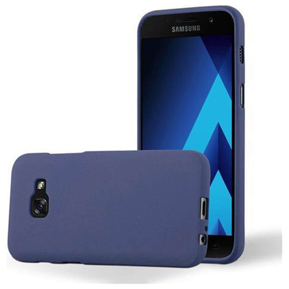 Custodia Compatibile Con Samsung Galaxy A3 2017 In Frost Blu Scuro - Coperchio Protettivo In Silicone Tpu Flessibile - Foto 1