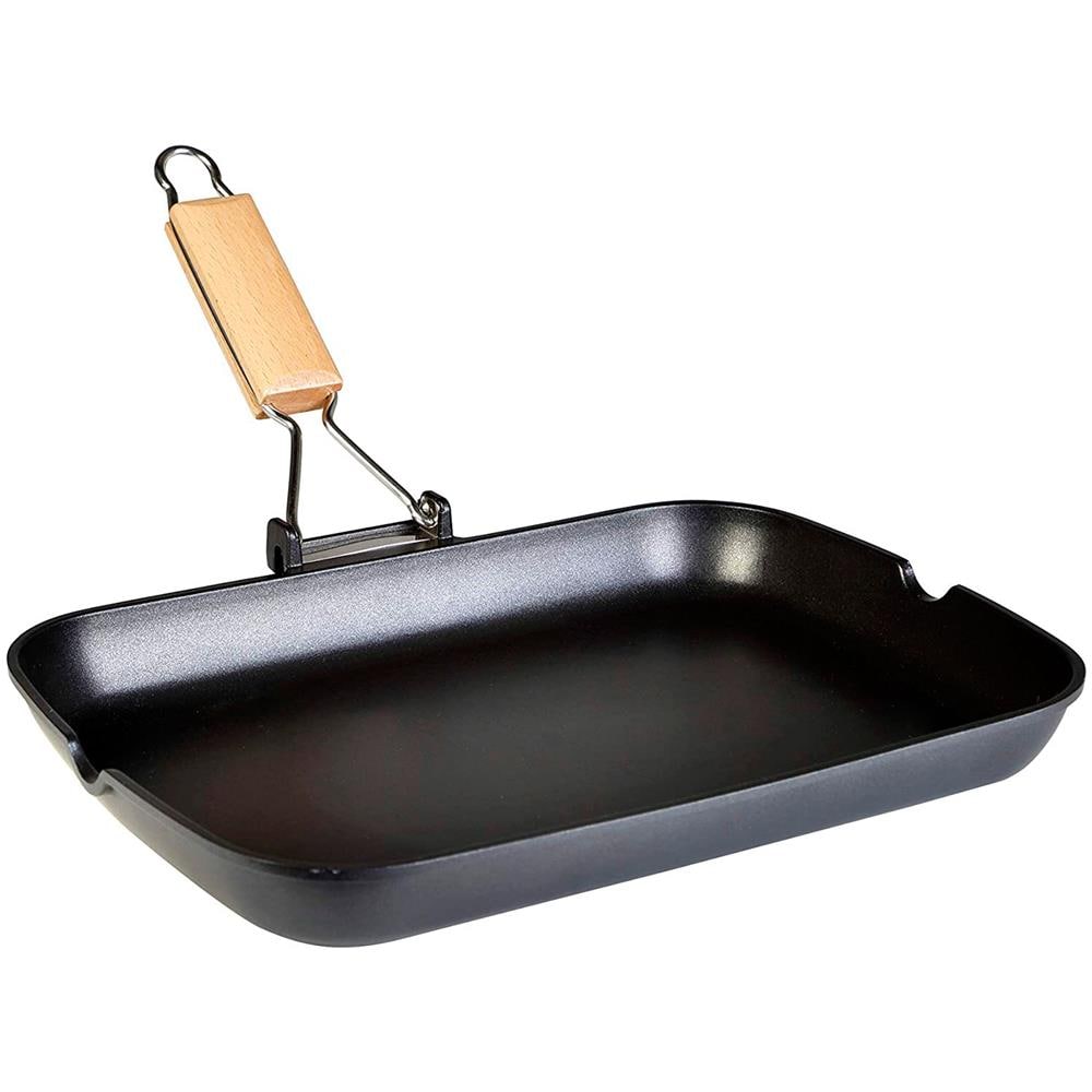 Bistecchiera con Dimensioni 34x24 cm Antiaderente Senza PFOA Colore Nero  - Foto 1