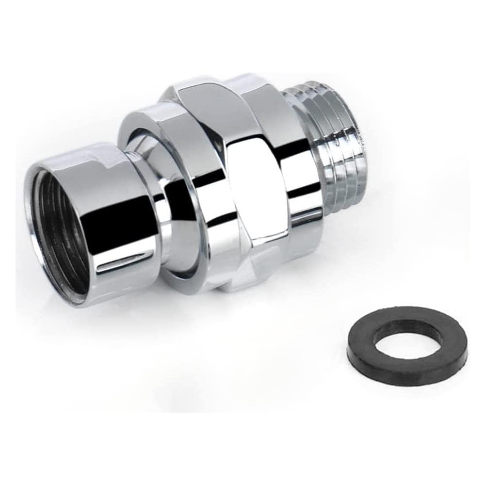 Adattatore A Sfera Girevole Per Soffione Doccia Connettore Per Soffione Doccia A 4 Punti Silver - Foto 5