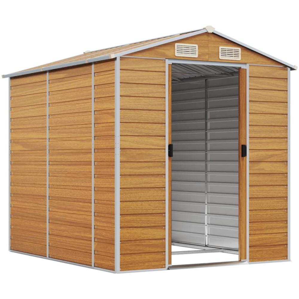 Capanno Giardino Marrone Chiaro 191x215x198cm Acciaio Zincato - Foto 3