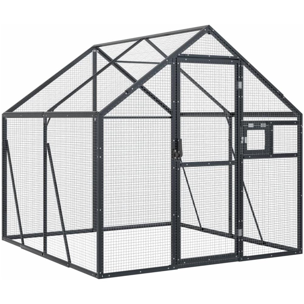 Voliera Antracite 1,79x2x1,85 M In Alluminio - Foto 2