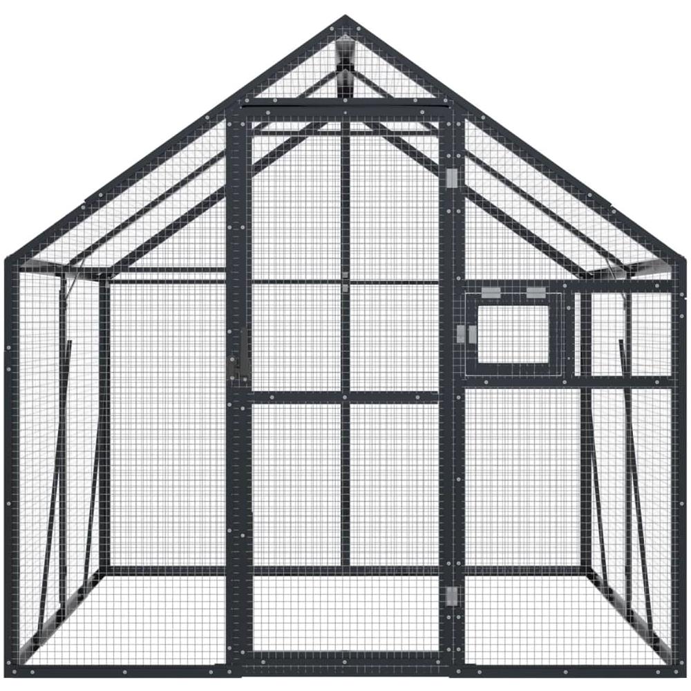 Voliera Antracite 1,79x2x1,85 M In Alluminio - Foto 3