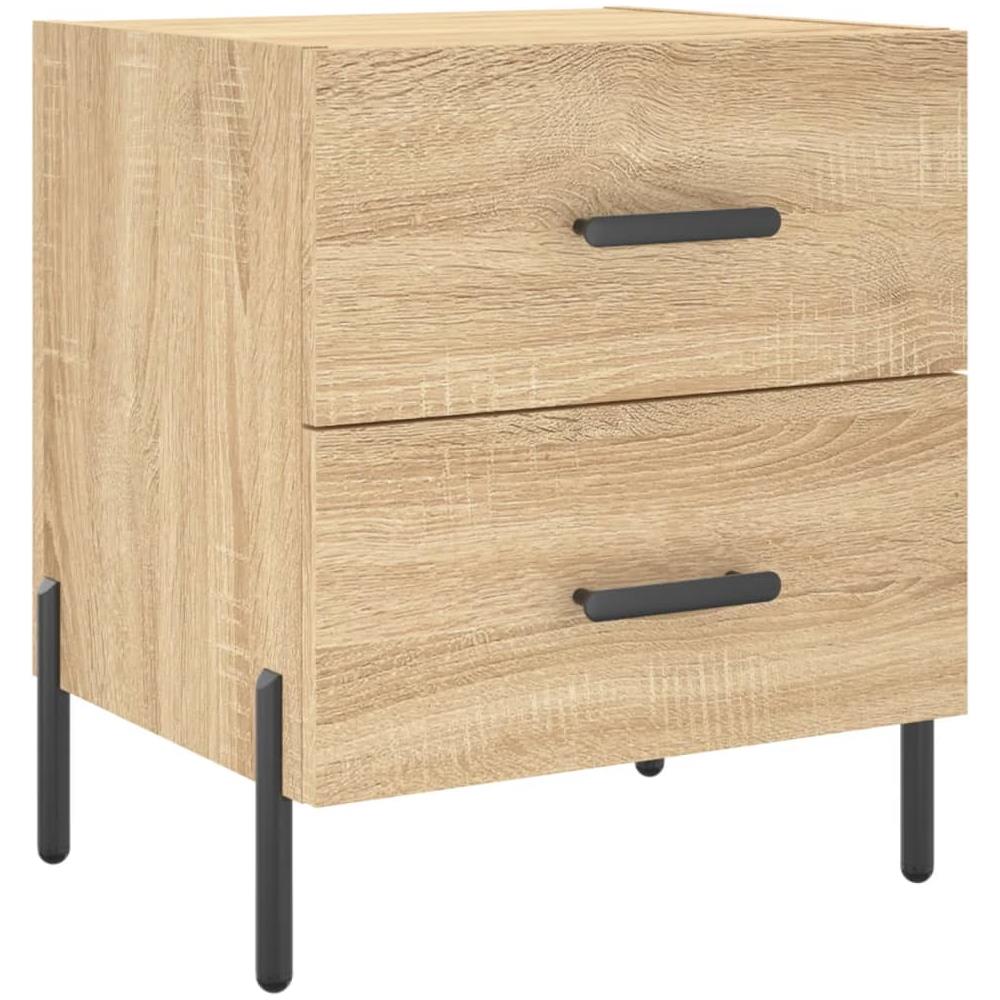 Comodino Rovere Sonoma 40x35x47,5 Cm In Legno Multistrato - Foto 2