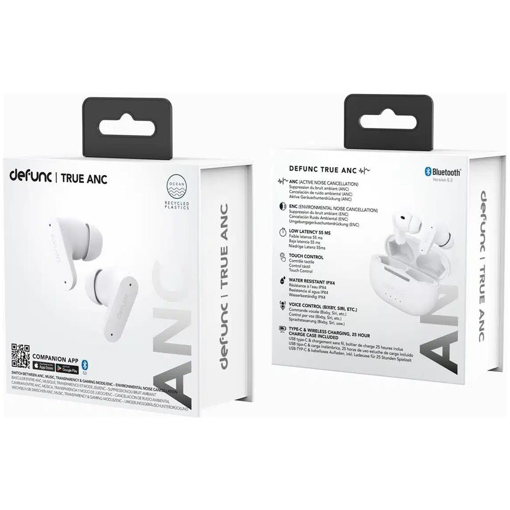 True Anc Cuffie True Wireless Stereo (TWS) In-ear Musica /Giornaliera Bluetooth Bianco - Foto 2