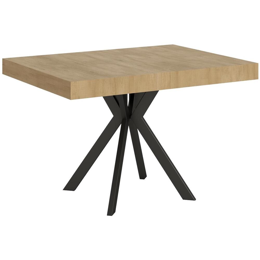 Tavolo allungabile 90x120/224 cm Dolcezza quercia natura gambe antracite - Foto 1