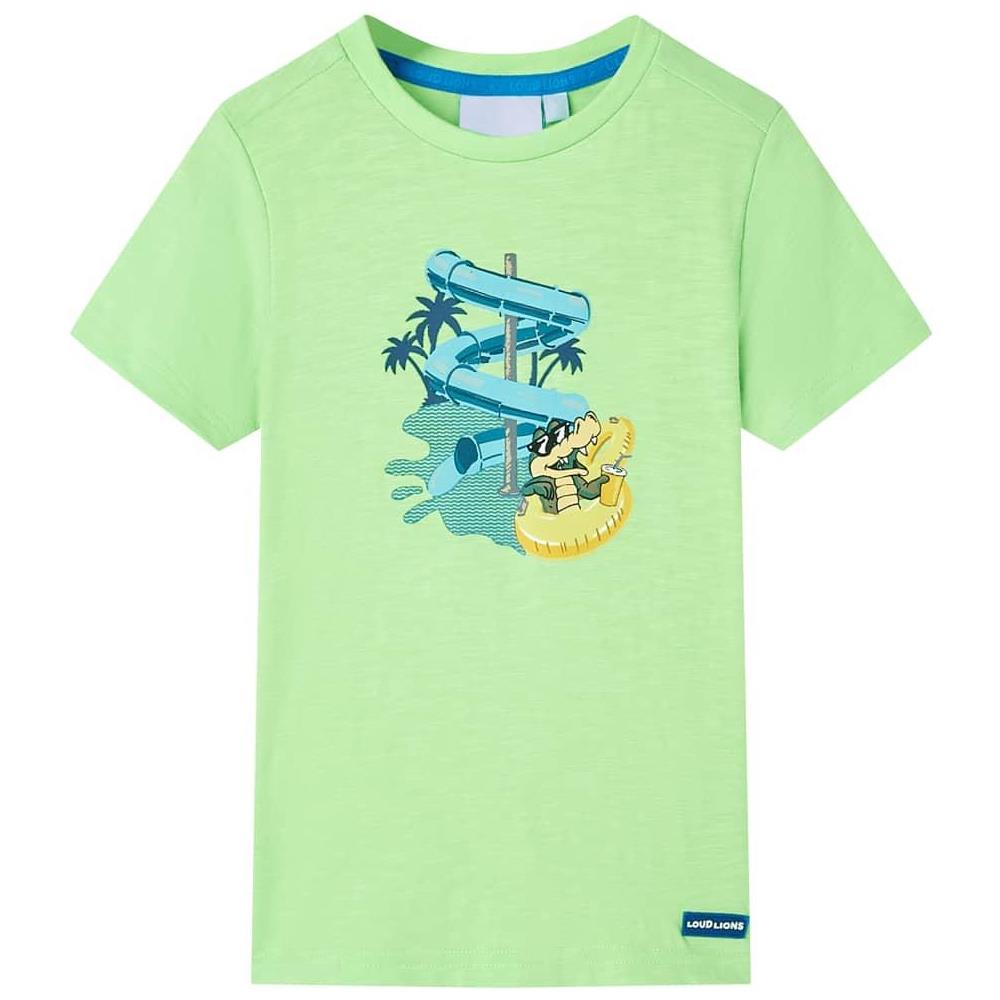 Maglietta da Bambino Verde Neon 140 - Foto 1