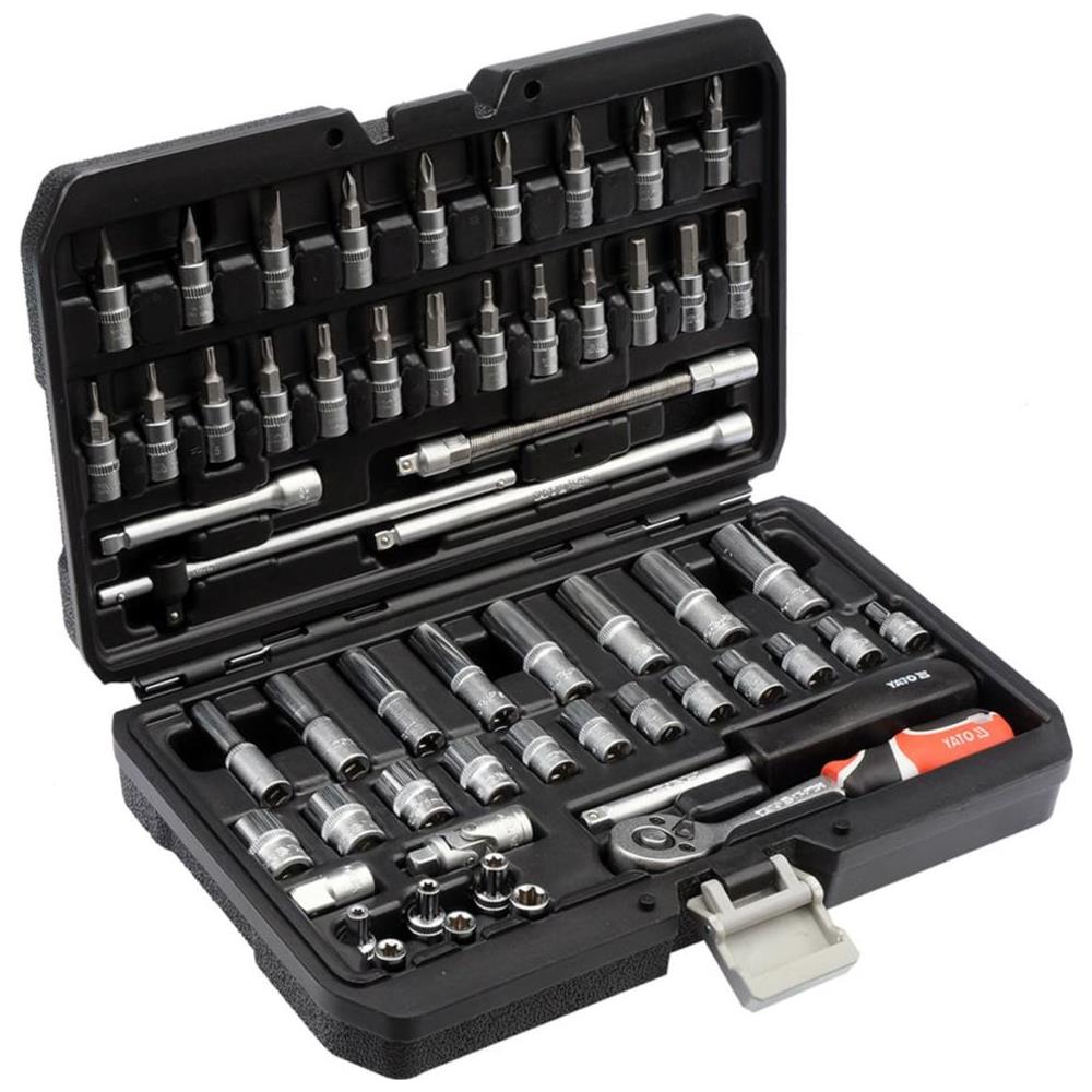 Set Cricchetto Chiavi A Tubo In Metallo Nero 56 Pezzi Yt-14501 - Foto 1