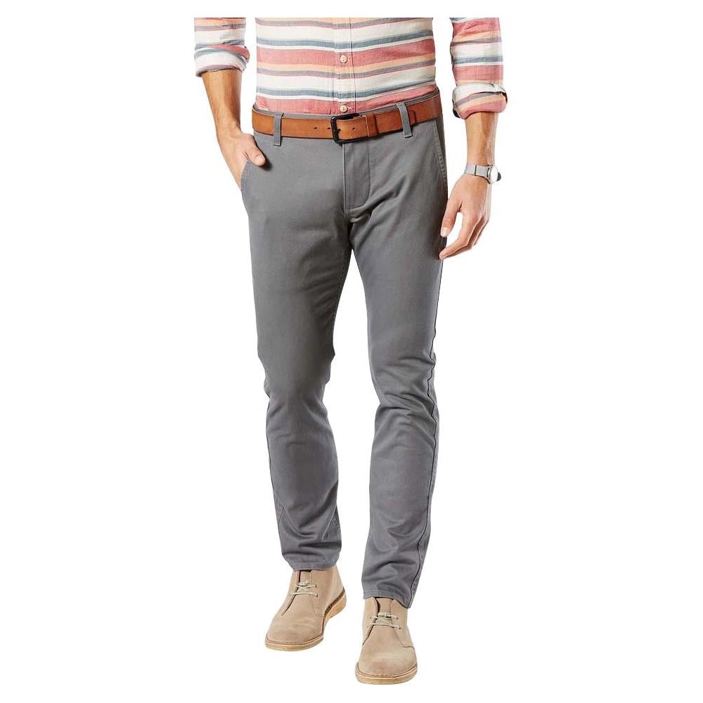 Pantaloni Dockers Alpha Khaki Skinny Tapered L32 Abbigliamento Uomo W38-l32 - Foto 1