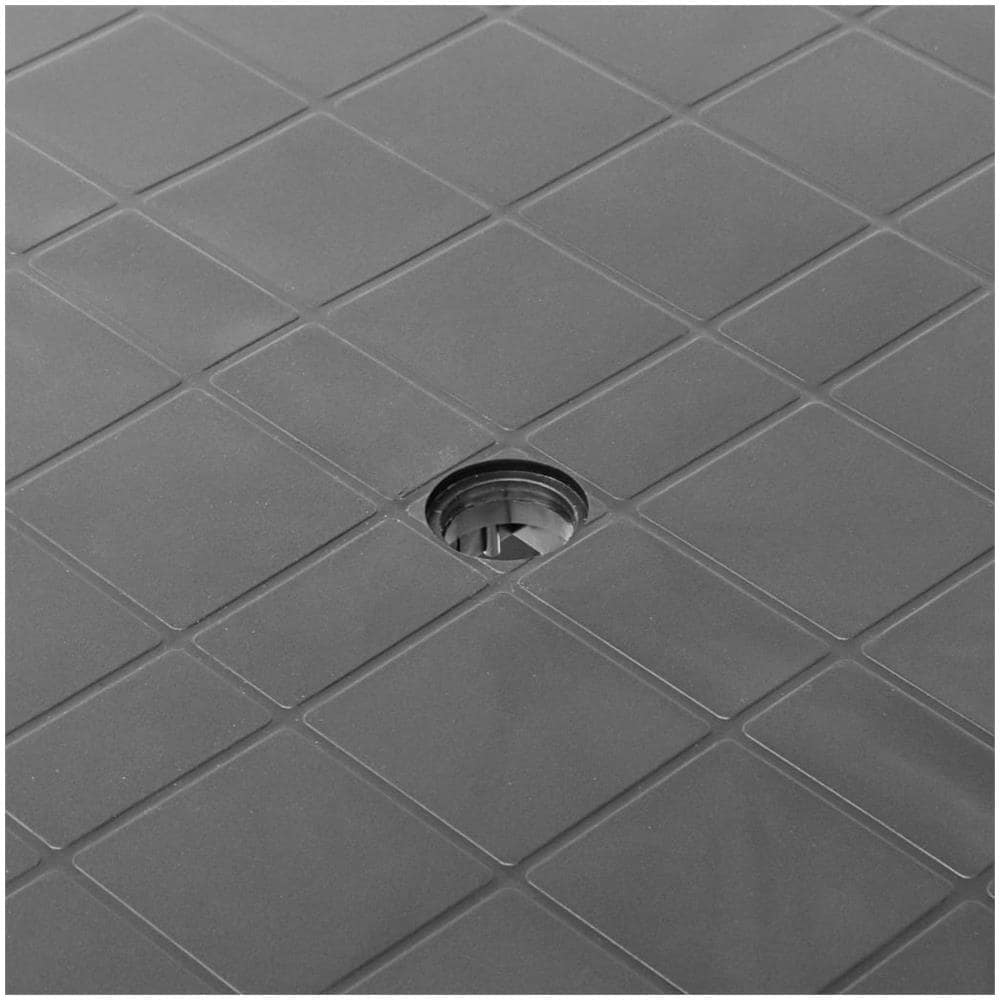 Tavolo Da Giardino Antracite 80x75x72 Cm In Plastica - Foto 2