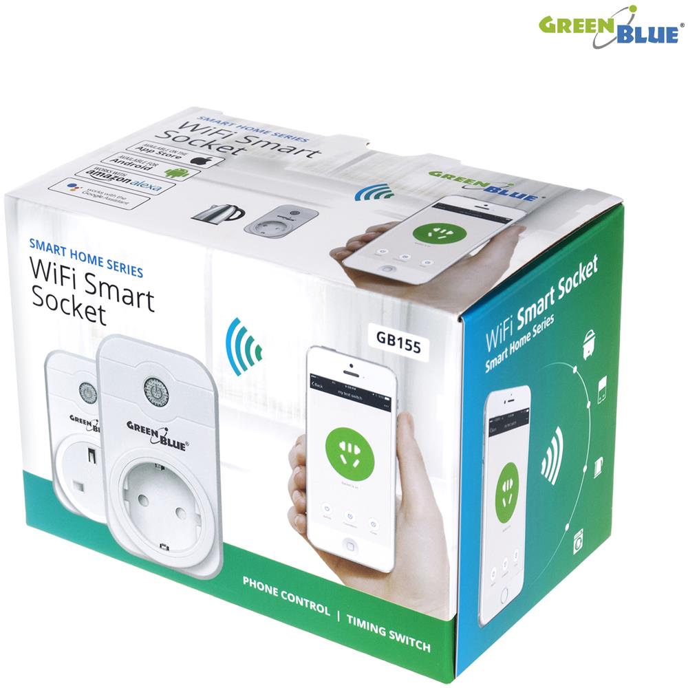 Presa Di Corrente Wireless Timer Telecomando5902211109211 Greenblue Gb155g Smart Wifi - Foto 5