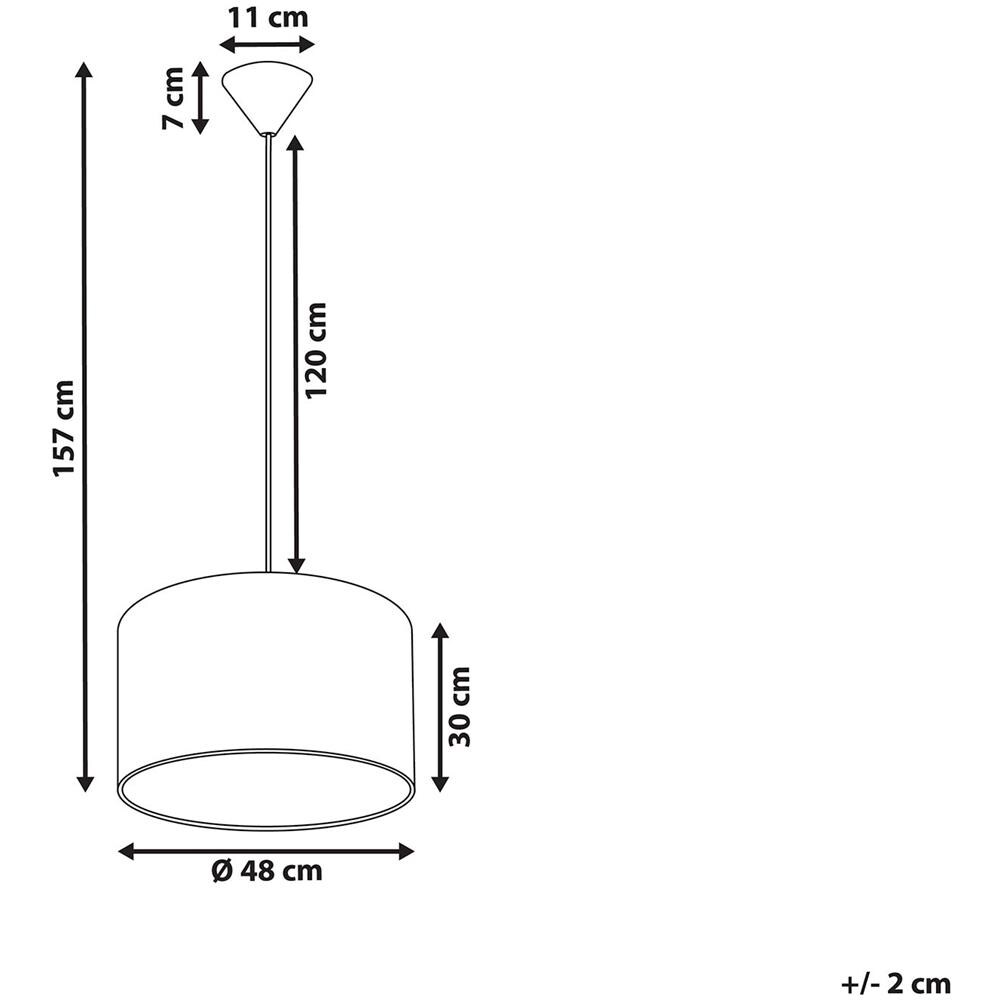 Lampada A Sospensione Motivo A Palme Bianco / Verde Kells - Foto 2