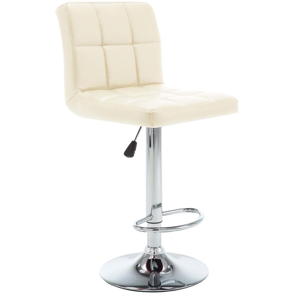 Sgabelli Da Bar 2 Pz Crema In Similpelle - Foto 2