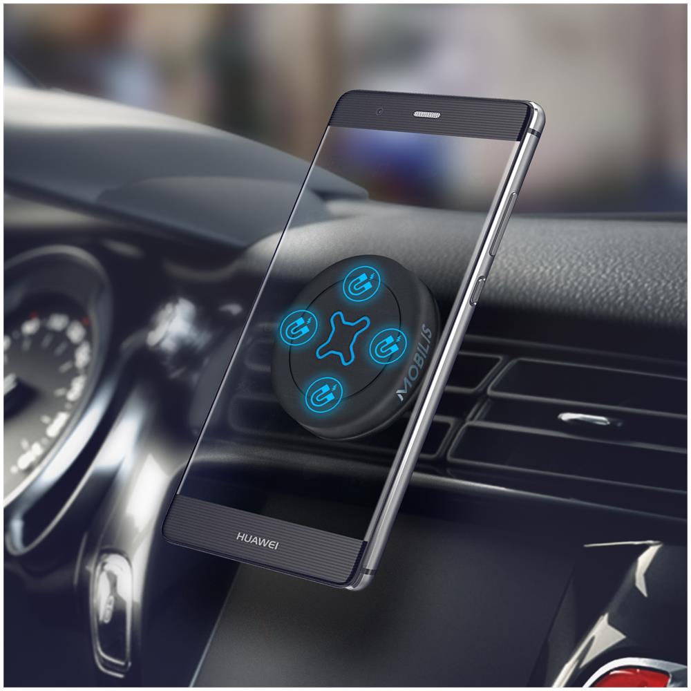 Supporto Auto Per Smartphone Magnetico Griglia Aerazione Car Air Vent Kit U. fix - Foto 2