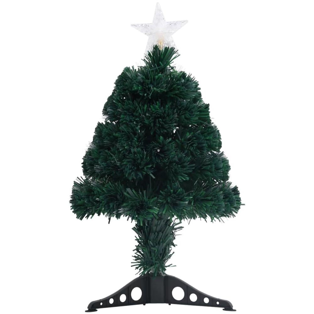 Albero di Natale Preilluminato con Supporto 64 cm Fibra Ottica - Foto 2