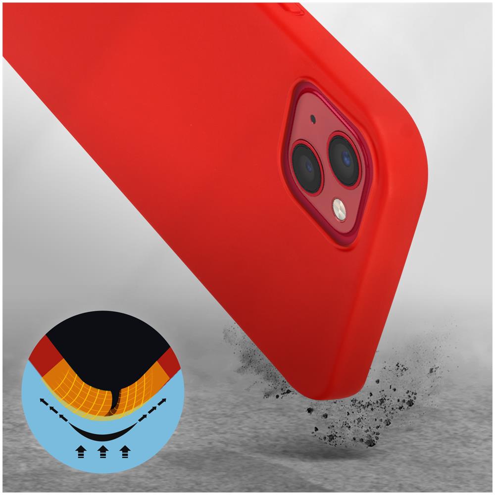 Cover Per Iphone 13 Mini In Silicone Semi-rigido Soft-touch Rossa - Foto 2