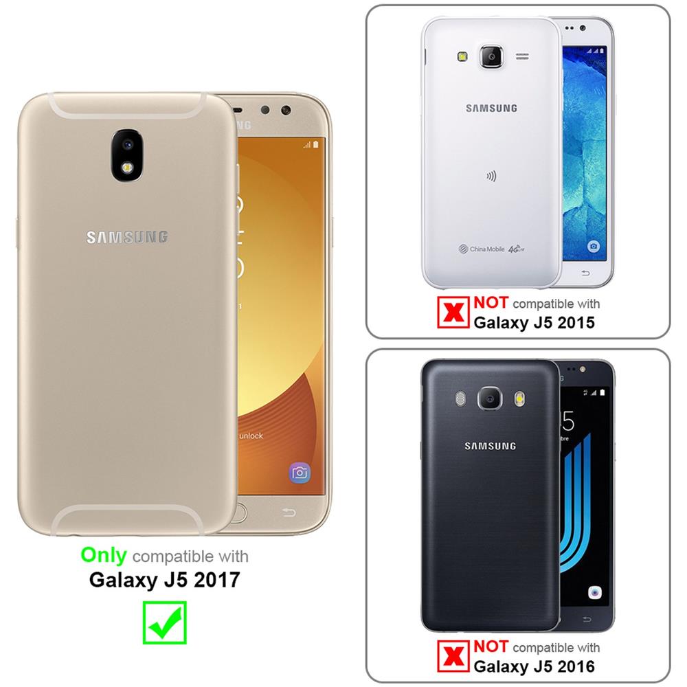 3x Pellicola Armatura A Schermo Intero Compatibile Con Samsung Galaxy J5 Pro / J530f In Trasparente Con Bianco - 3x Vetro Temperato (tempered) Di Protezione Del Display In Durezza 9h Con 3d Touch - Foto 2