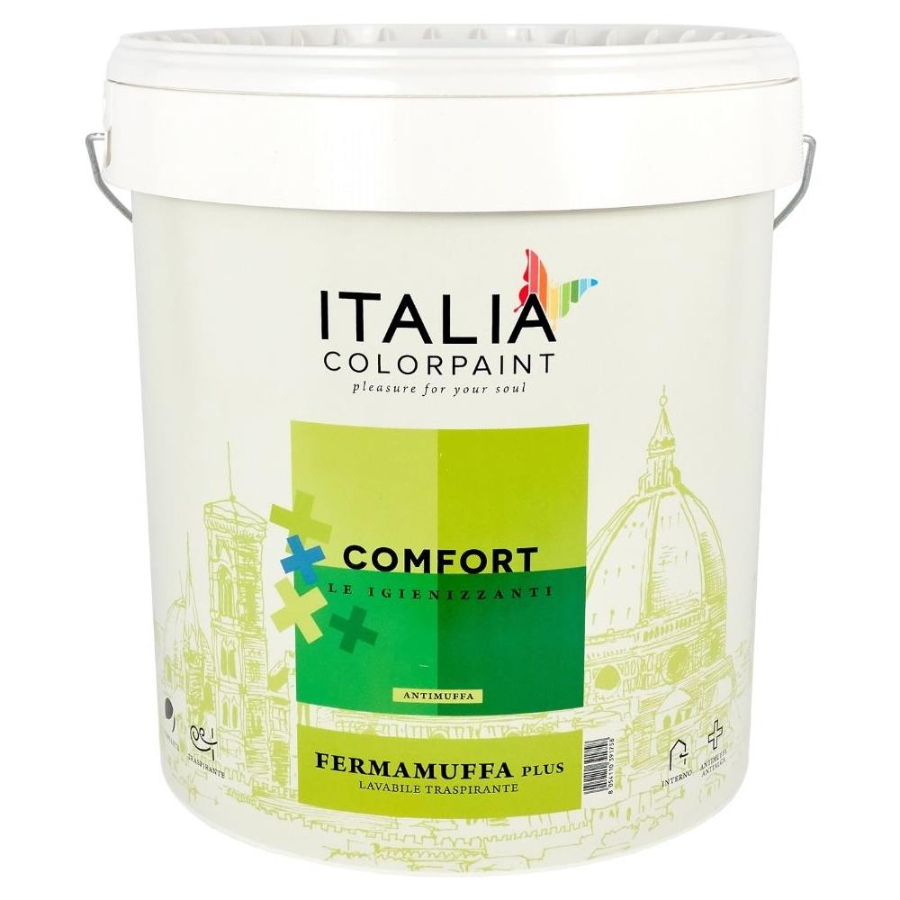 Idropittura Antimuffa Lavabile Fermamuffa Plus Traspirante Bianco Litri 13 - Foto 1