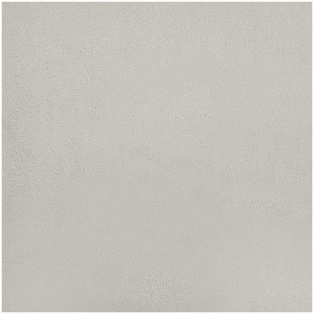 Sgabello Rotondo Con Contenitore Grigio Chiaro In Velluto - Foto 2