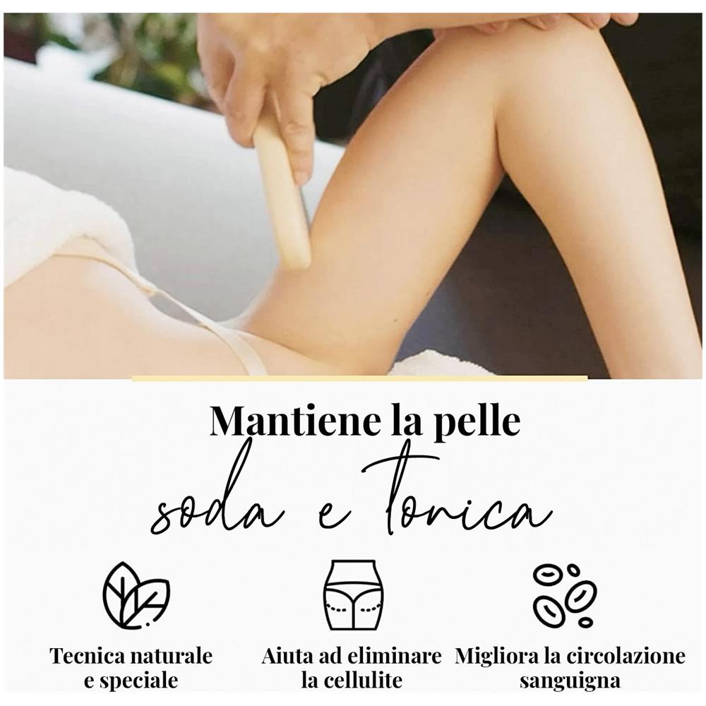 Gua Sha Massaggiatore Per Cellulite In Legno Con Drenaggio Linfatico - Pala Per Maderoterapia - Foto 2