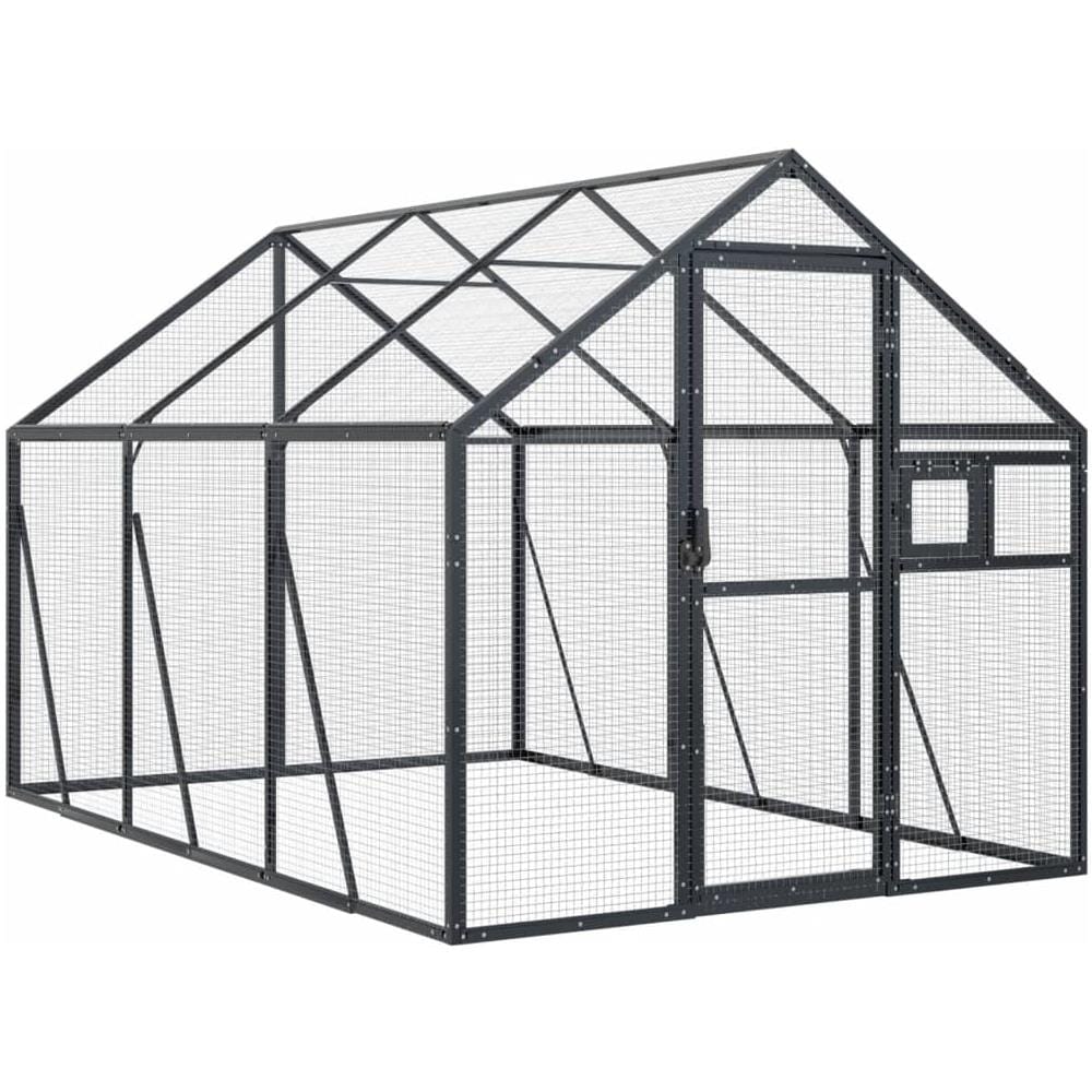 Voliera Antracite 1,79x3x1,85 M In Alluminio - Foto 2