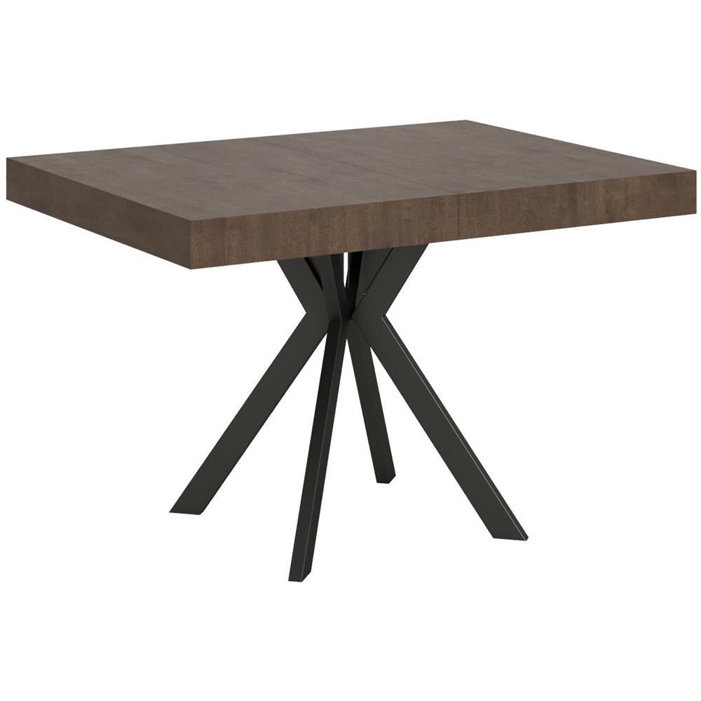 Tavolo allungabile 90x120/224 cm Dolcezza noce gambe antracite - Foto 1