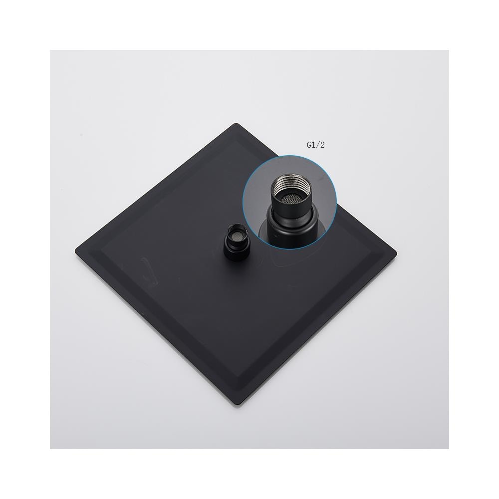 Set miscelatore doccia, Blackswan, tipo M73.58, modello nero opaco, misura 40 cm - Foto 4