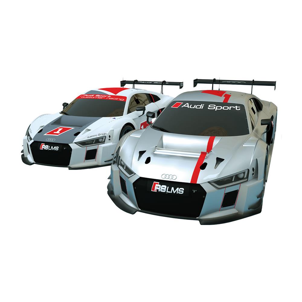 Set pista automobilistica auto, piste da corsa, scivolo AUDI 6 m scala 1:64 - Foto 4