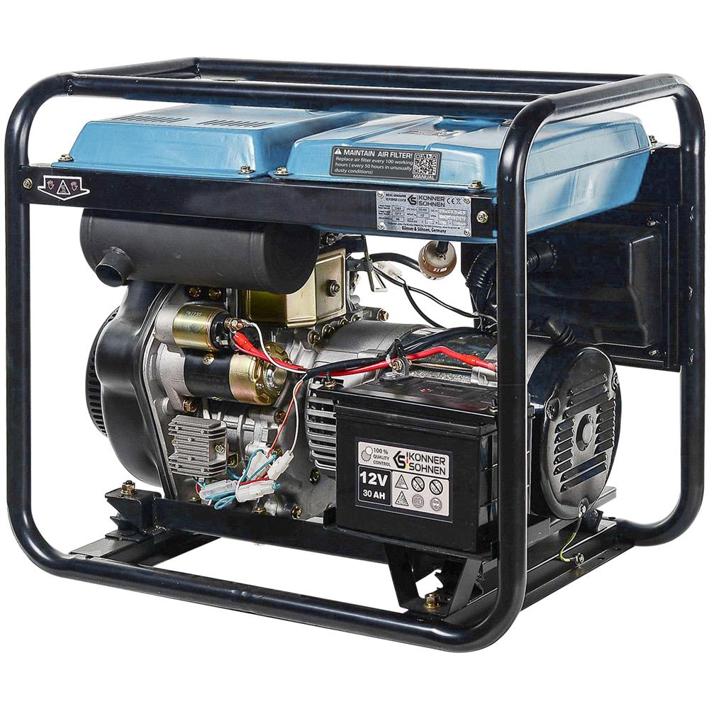 Generatore diesel """" KS 8100HDE (EURO V) Tensione, V 230 Potenza massima /nominale (230V), kW 6.5/6 - Foto 2