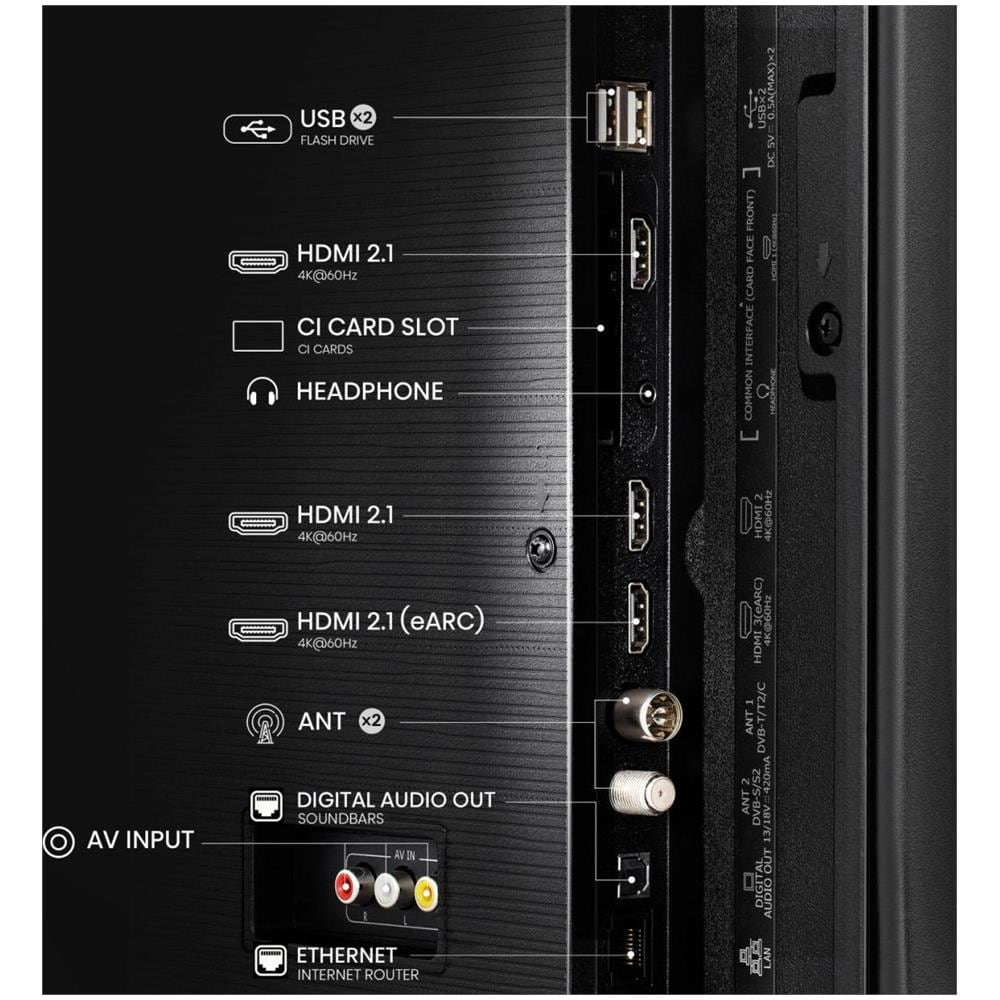 55E77Q 139,7 cm (55") 4K Ultra HD Smart TV Wi-Fi Nero - Foto 11