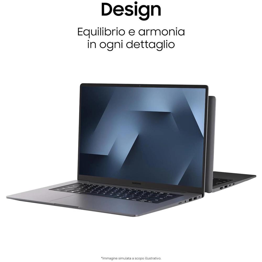 SAMNP760-VJGK1 Laptop Copilot+ PC Intel Core Ultra 5 325 Computer portatile 40,6 cm (16") WUXGA 16 GB LPDDR5x-SDRAM 512 GB SSD Wi-Fi 6E (802.11ax) Windows 11 Home Grigio - Foto 5