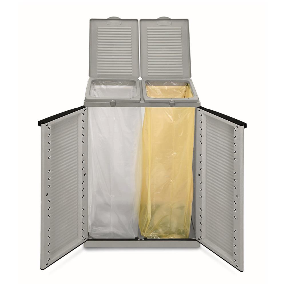 Armadio Eco cab 2 grigio sky raccolta differenziata L68 x P39 x H88,7 - Foto 2