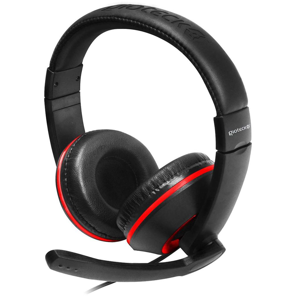 Gioteck XH-100 Stereofonico Padiglione auricolare Nero, Rosso cuffia e auricolare - Foto 1