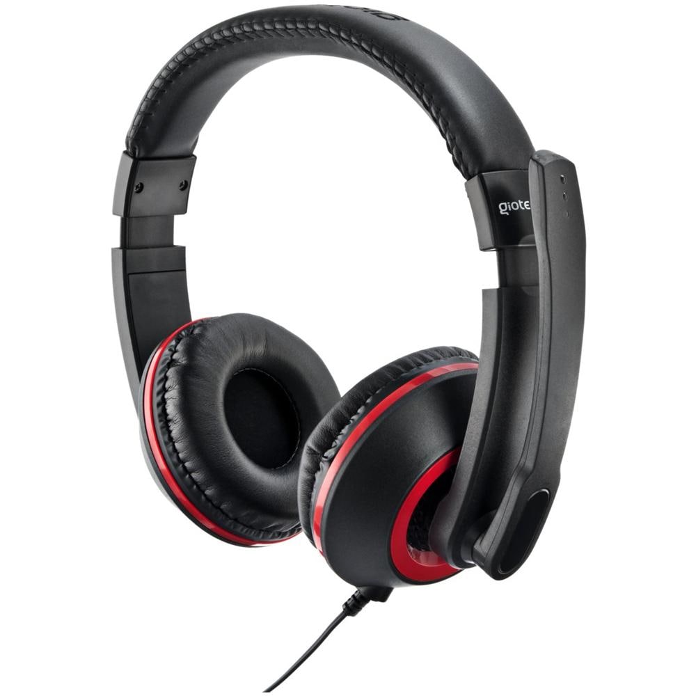 Gioteck XH-100 Stereofonico Padiglione auricolare Nero, Rosso cuffia e auricolare - Foto 2