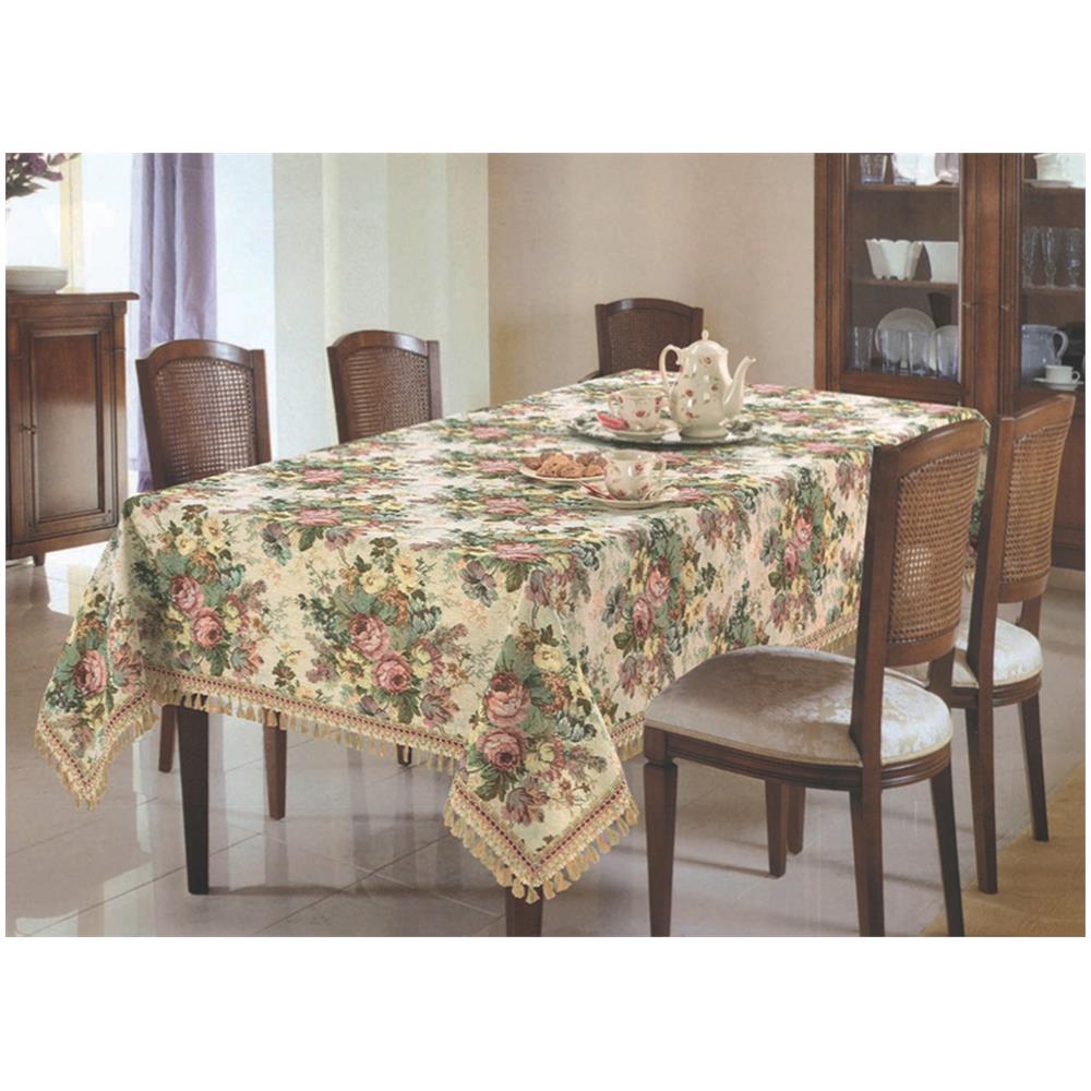Copritavolo Jacquard Disegno Floreal By Suardi 180x180 Floreal - Foto 2