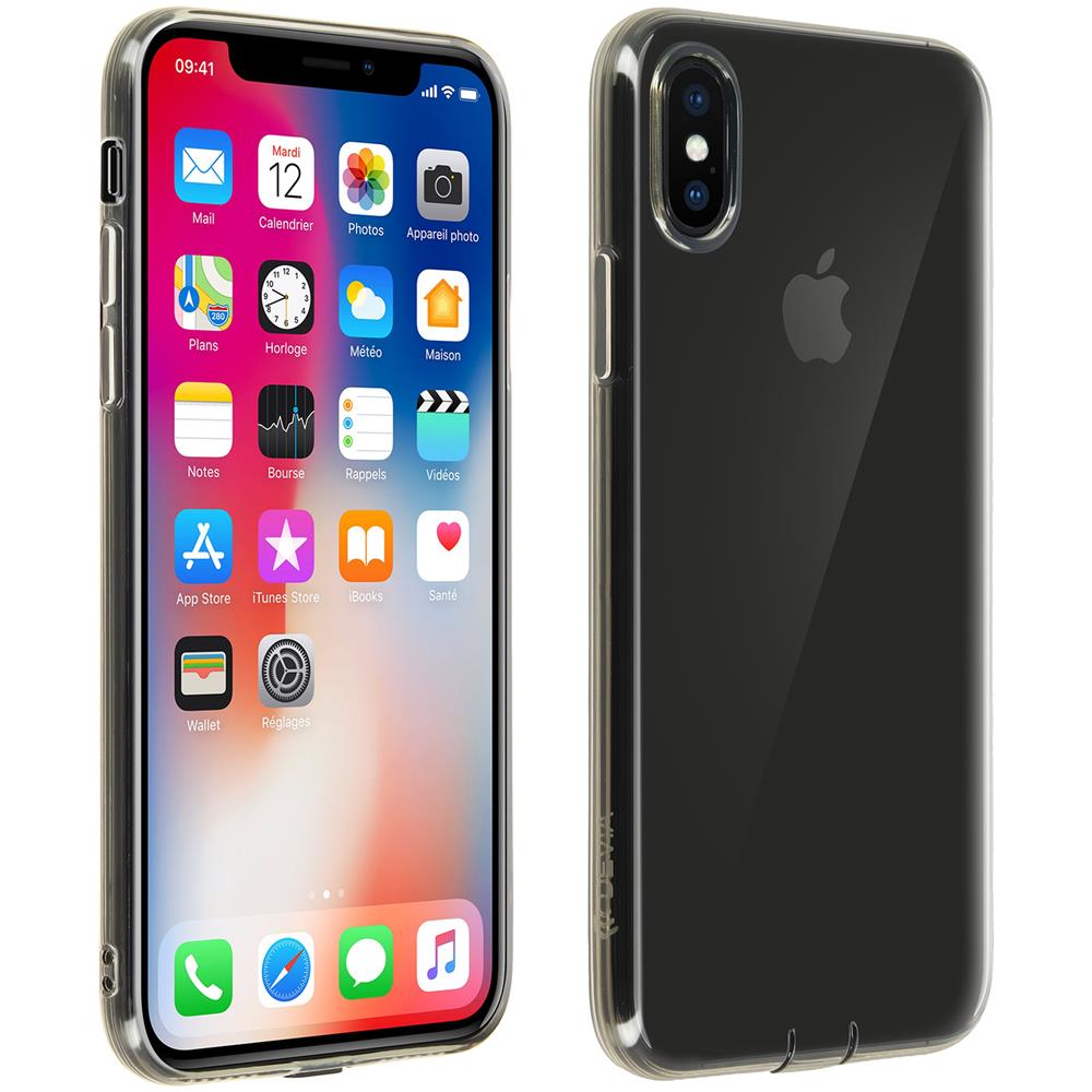 Cover Iphone X / Xs Morbida Antishock Airbag Grigia Traslucida Devia - Foto 1