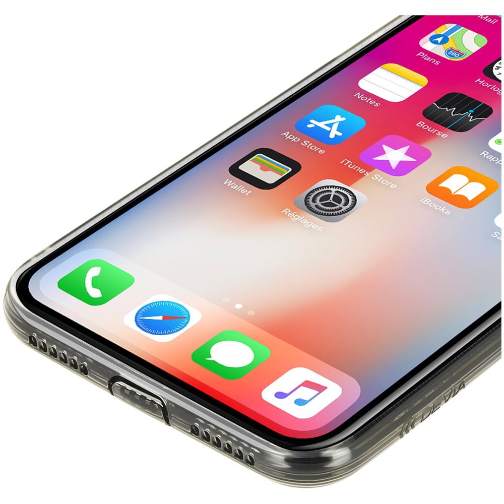 Cover Iphone X / Xs Morbida Antishock Airbag Grigia Traslucida Devia - Foto 2