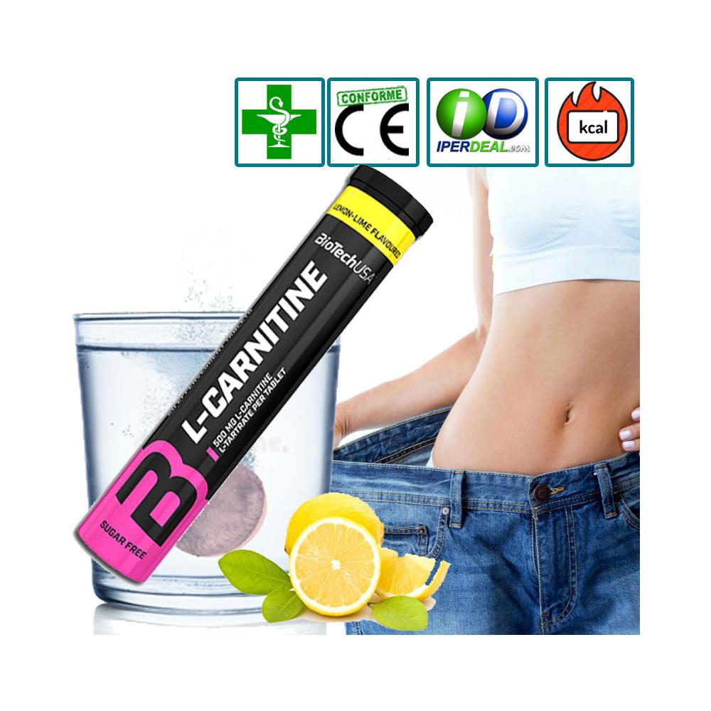 L-carnitina Effervescente 20 Compresse - - Carnitines - Limone E Limetta - Foto 4