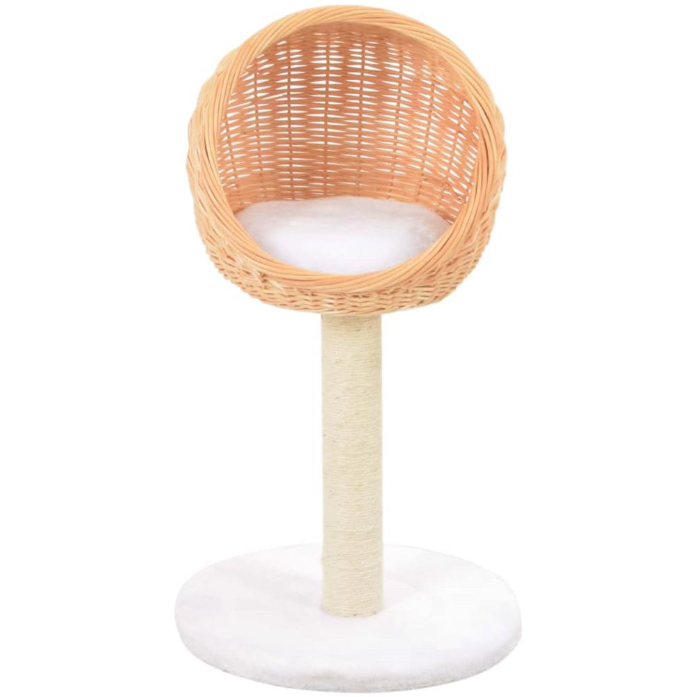 Albero Per Gatti Con Tiragraffi In Legno Di Salice Naturale - Foto 2