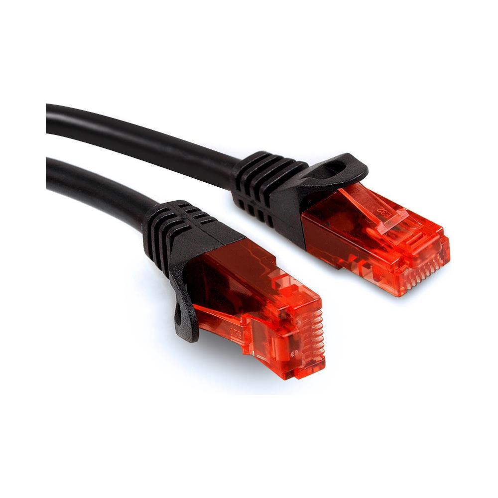 Cavo Di Rete Utp Lan Cat6, Terminato Con Connettori Rj45, Nero - 3m - Foto 1