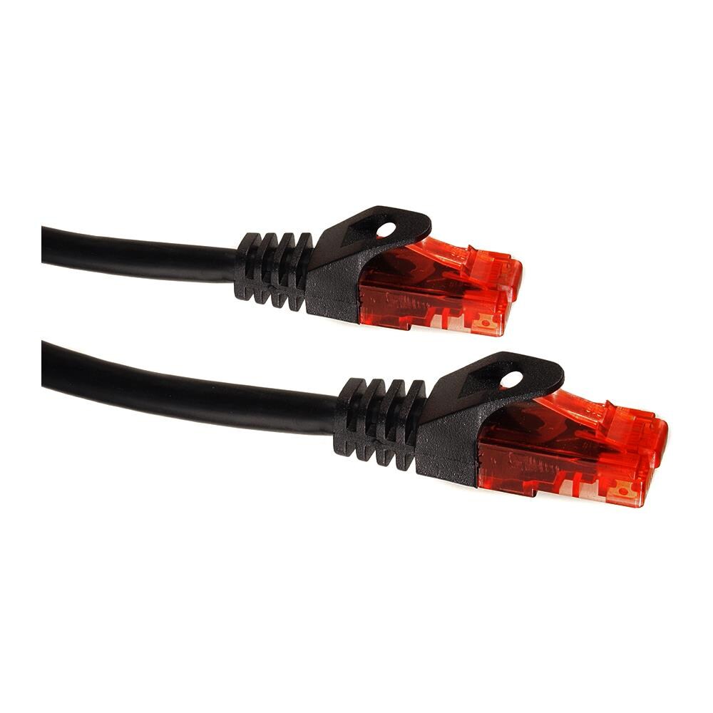 Cavo Di Rete Utp Lan Cat6, Terminato Con Connettori Rj45, Nero - 3m - Foto 2