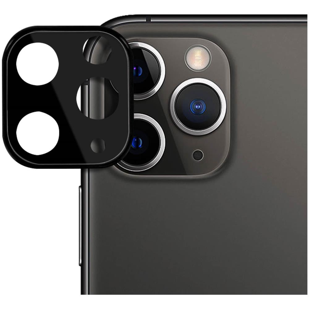 Lente Fotocamera Iphone 11 Pro / Pro Max Vetro Temperato 9h Anti-traccia Nero - Foto 1