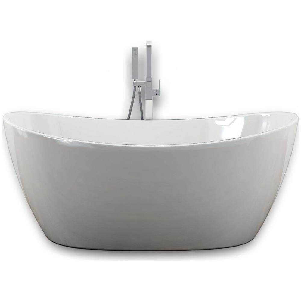 Vasca Da Bagno Freestanding Ovale In Acrilico Colore Bianco Lucido *** Misure : L160xh68xp80 - Foto 1