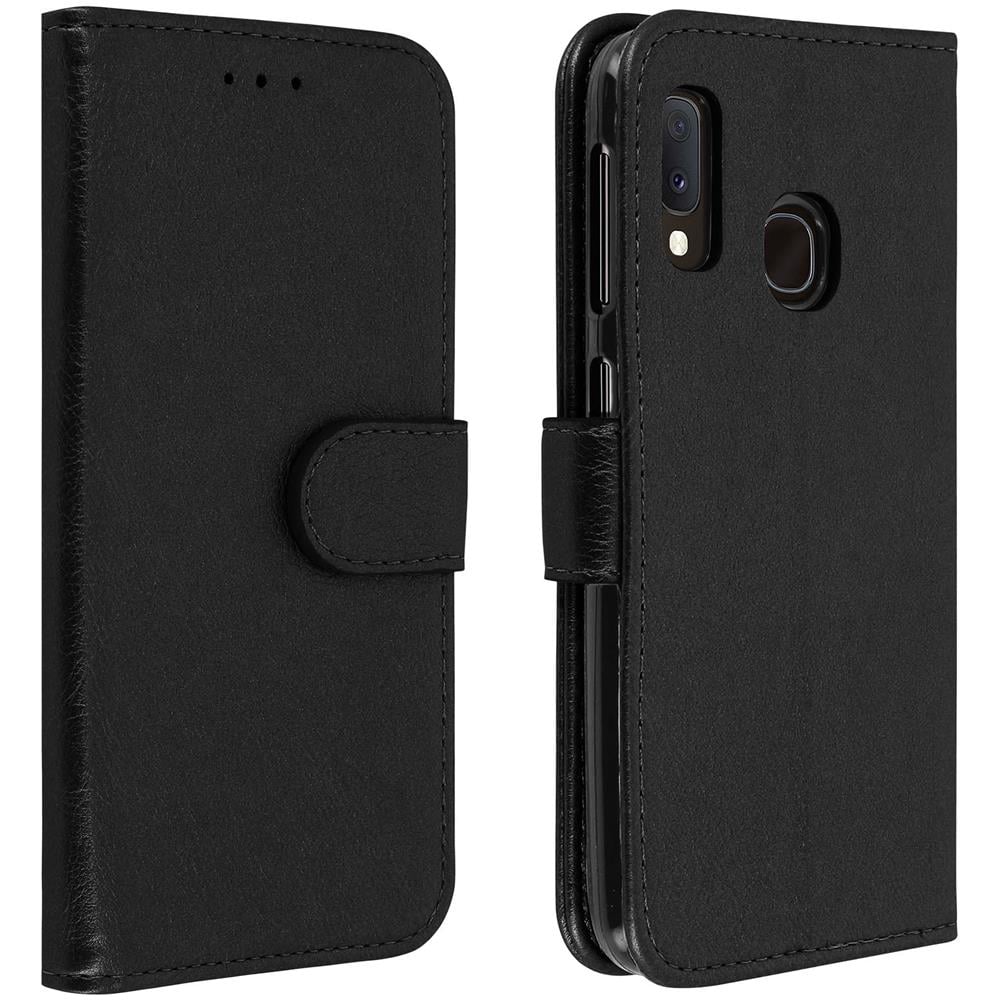 Custodia Galaxy A20e Portacarte Funzione Supporto Cover Silicone - Nero - Foto 1