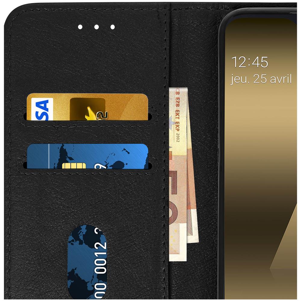 Custodia Galaxy A20e Portacarte Funzione Supporto Cover Silicone - Nero - Foto 5