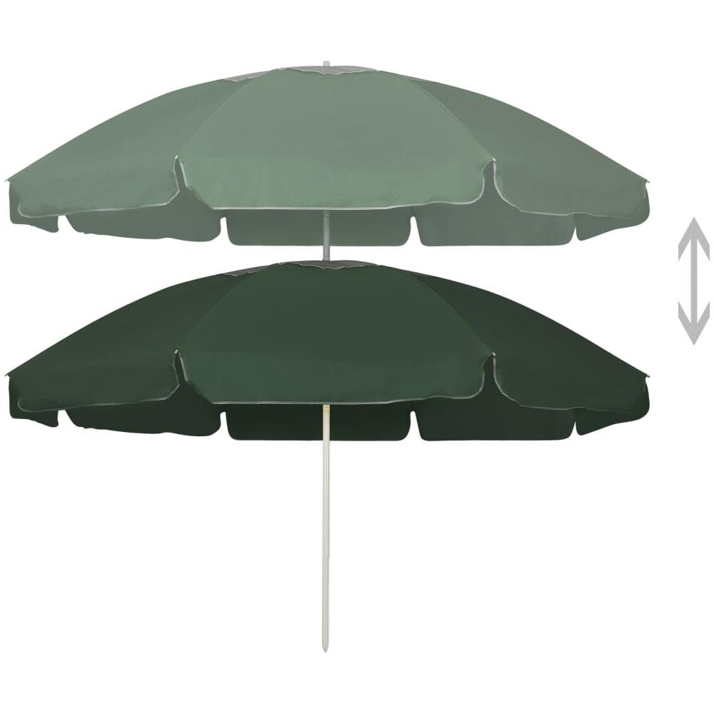 Ombrellone Da Spiaggia Verde 240 Cm - Foto 2