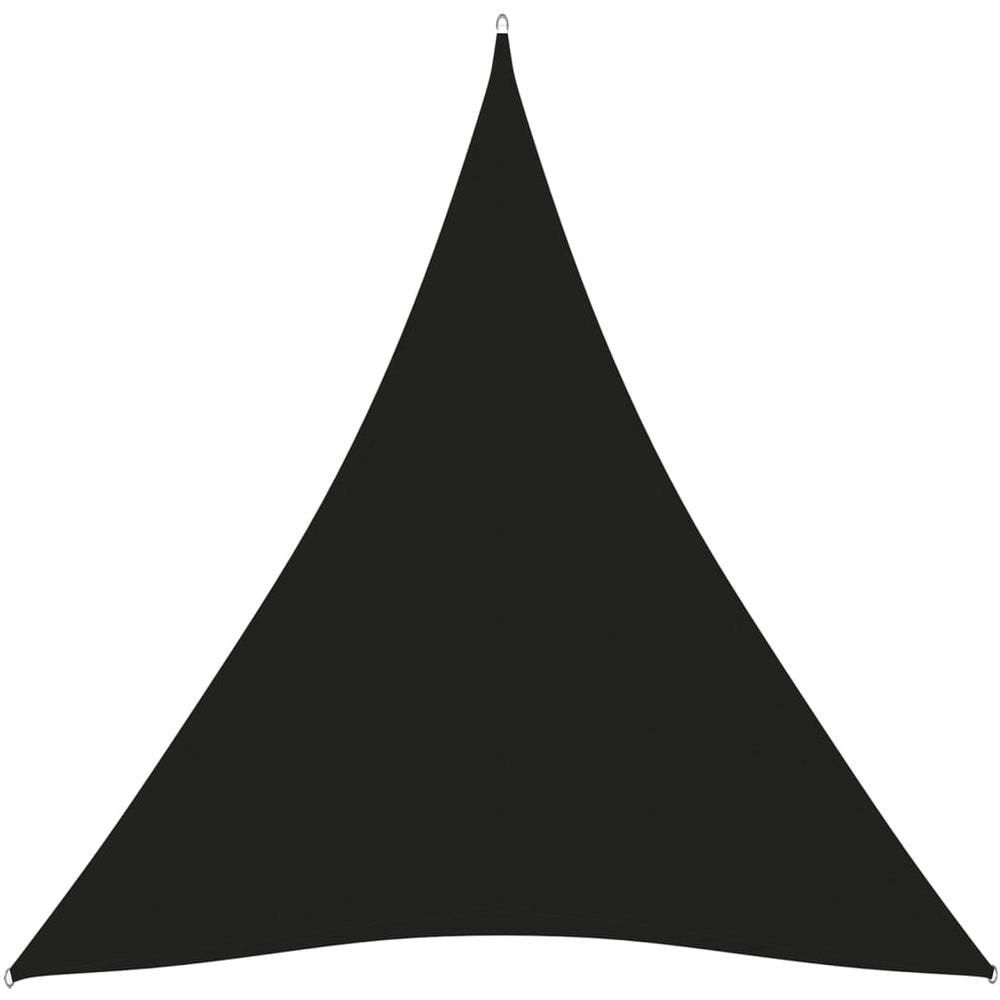 Parasole a Vela Oxford Triangolare 4x5x5 m Nero - Foto 1
