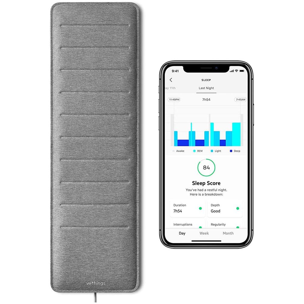Rilevatore Del Sonno Connesso Health Mate Compact Sleep Analyzer Grigio - Foto 1