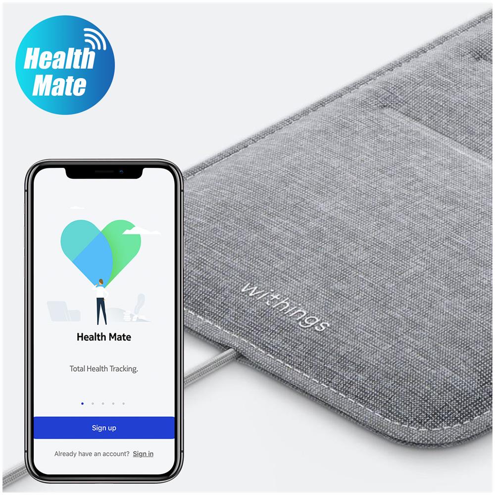 Rilevatore Del Sonno Connesso Health Mate Compact Sleep Analyzer Grigio - Foto 2